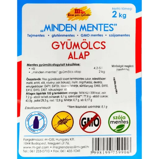 m-GEL "Minden Mentes" Gyümölcsalap 2 kg/cs