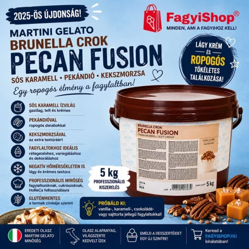 Martini Gelato Brunella Crock karamellás pekándió variegátó 5 kg