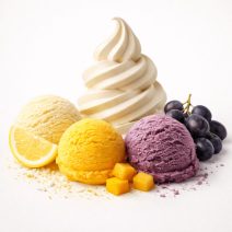 Gyümölcs ízű fagylaltpor